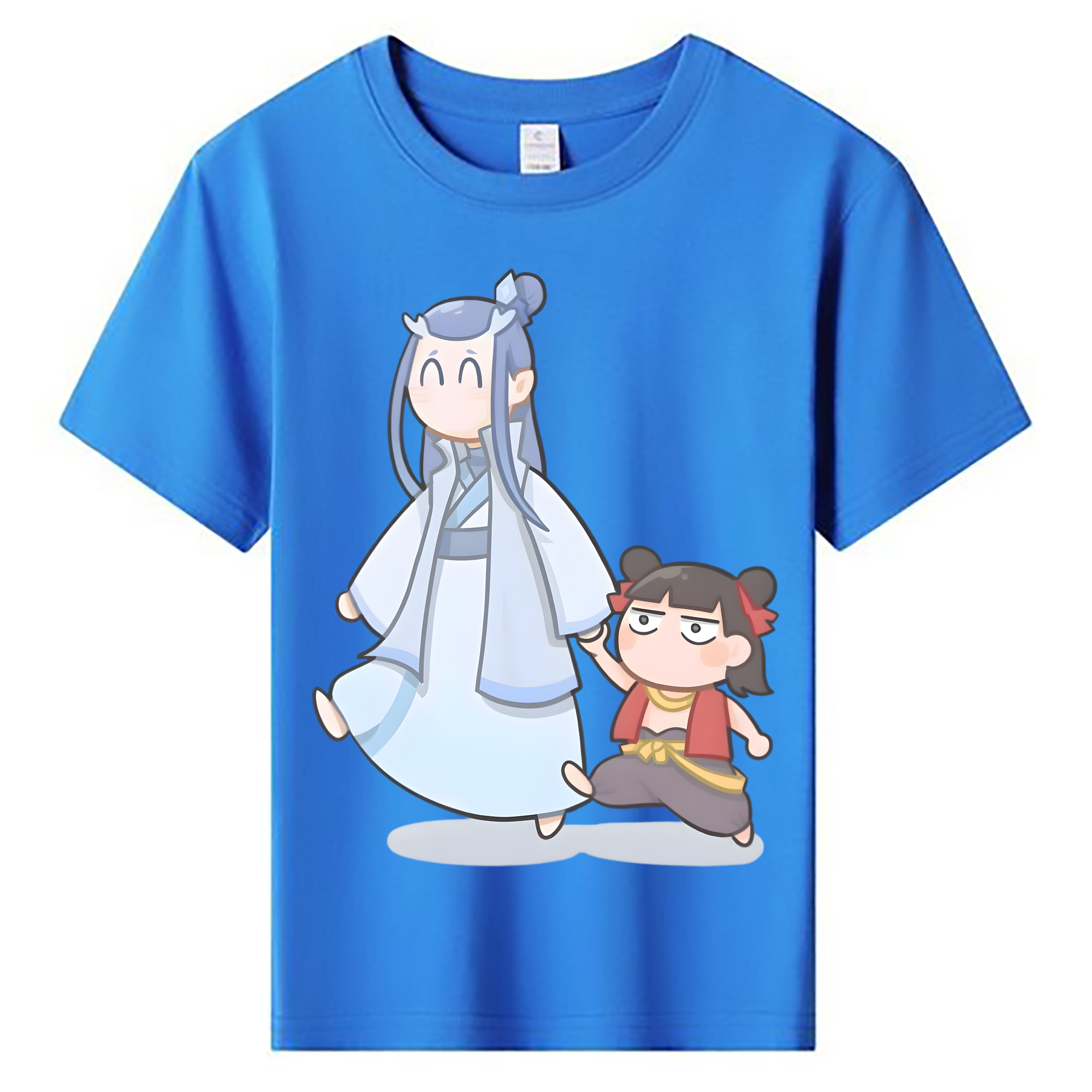 （画像用） Ne Zha 2 ナタ 魔童の大暴れ 綿100％キッズTシャツ（フロントプリント）